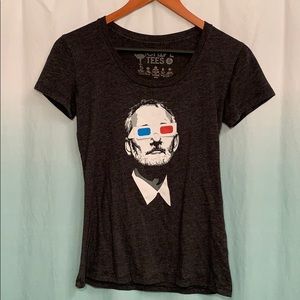 Chive Tees-size S, charcoal, Bill Murray tshirt